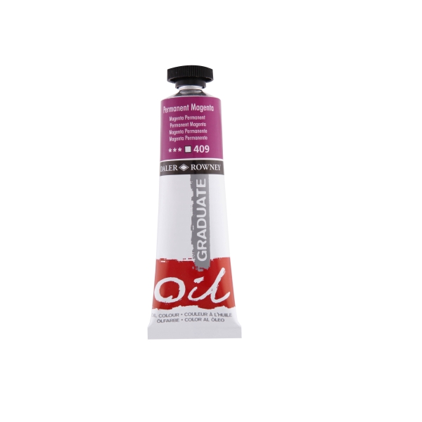 Daler Rowney Graduate Pintura al Oleo - Tubo de Aluminio - 38ml - Color Magenta Permanente