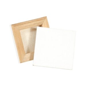 Daler Rowney Simply Lienzo Mini - Cuadrado - 6.35x6.35cm - Color Blanco