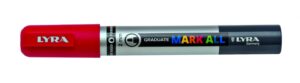 Lyra Mark All Rotulador Permanente - Multisuperficie - Punta Redonda - 2mm - Color Rojo