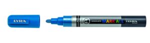 Lyra Mark All Rotulador Permanente - Multisuperficie - Punta Redonda - 2mm - Color Azul Claro