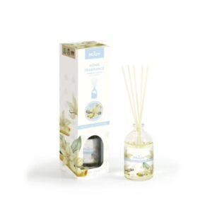 Prady Ambientador Mikado Vainilla Toscana - Frasco de Cristal 100 ml y Varitas Difusoras