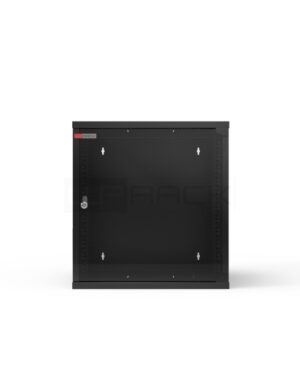 WP RWA-12604-B Armario Mural 12U - Puerta de Cristal - Cerradura de Seguridad - 540x450x580mm - Color Negro