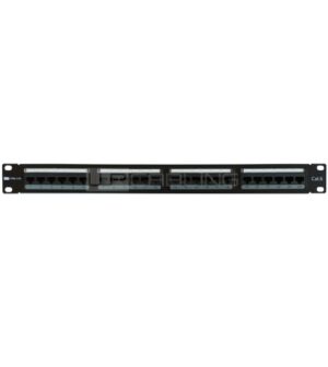 WP Patch Panel de 24 Puertos RJ45 CAT6 UTP - 1U IDC - Color Negro