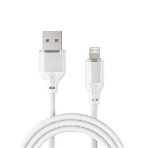 XO Cable USB-A Macho a Lightning - Carga y Transmision de Datos Alta Velocidad - 6A - 1m - Color Blanco