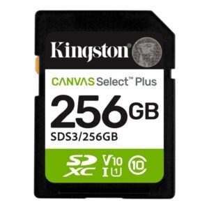 Kingston Tarjeta SDXC 256GB UHS-I Clase 10 150MB/s Canvas Select Plus