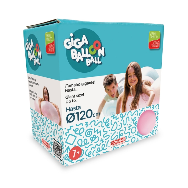 Comansi Giga Balloon Ball Gigante - Pelota Inflable - Uso Exterior - Tamaño XXL - Ideal Exterior - Múltiples Colores - Juguete Verano