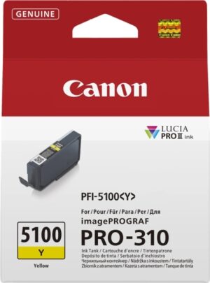 Canon PFI5100 Amarillo Cartucho de Tinta Original - PFI5100Y/6955C001