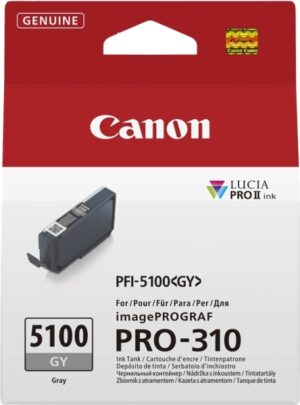 Canon PFI5100 Gris Cartucho de Tinta Original - PFI5100GY/6959C001