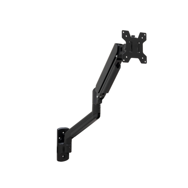Tooq Soporte de Pared con Brazo Articulado para Monitor de 13"-34" - Piston de Gas - Giratorio e Inclinable - Gestion de Cables - Peso Maximo 10kg - VESA 100x100 - Color Negro