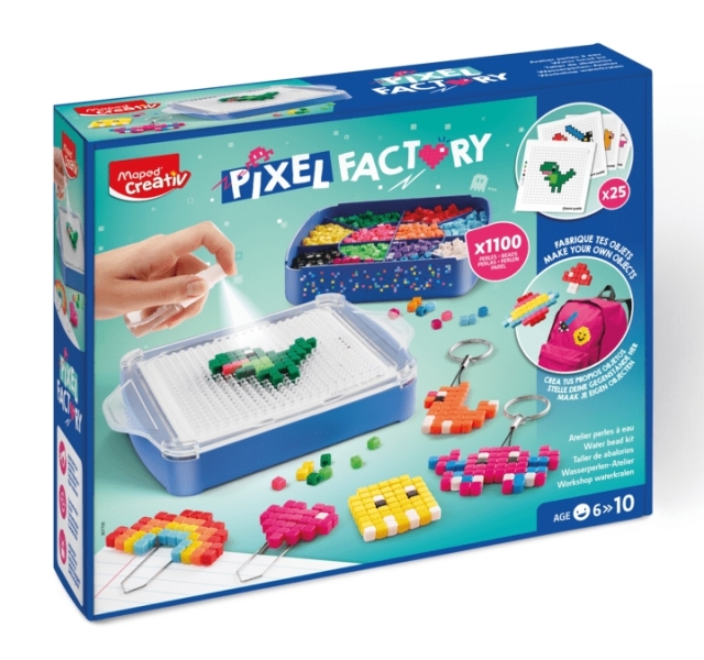 Maped Pixel Factory - Kit de Creacion de Accesorios con Cuentas de Agua - Para Niños a partir de 6 Años