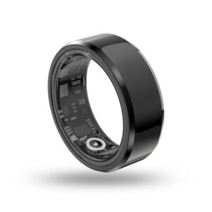 Energy Sistem Smart Ring Anillo Inteligente - Monitorizacion del Sueño - Asistente de Salud con IA - Monitorizacion de Ritmo Cardiaco y Actividad Fisica - IP68 - Mas de Una Semana de Autonomia - Talla S - Color Negro