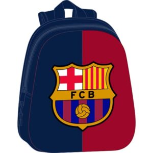 Safta F.C.Barcelona Mochila 3D de 8.64L - Portabotellas - Tarjeta de Identificacion Personal - Hombreras Acolchadas - 27x33x10cm - Color Rojo y Azul
