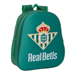 Safta Real Betis Mochila 3D de 8.64L - Portabotellas - Tarjeta de Identificacion Personal - Hombreras Acolchadas - 27x33x10cm - Color Verde