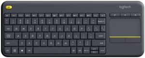 Logitech K400 Plus Teclado Inalambrico Touchpad - PC, TV - Color Negro